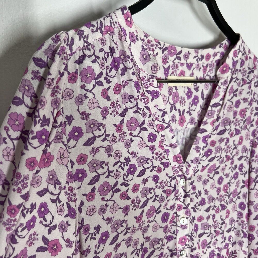 Spell Mossy Button Through Floral Gown Duster Maxi Dress Lilac Sz S - Picture 11 of 13